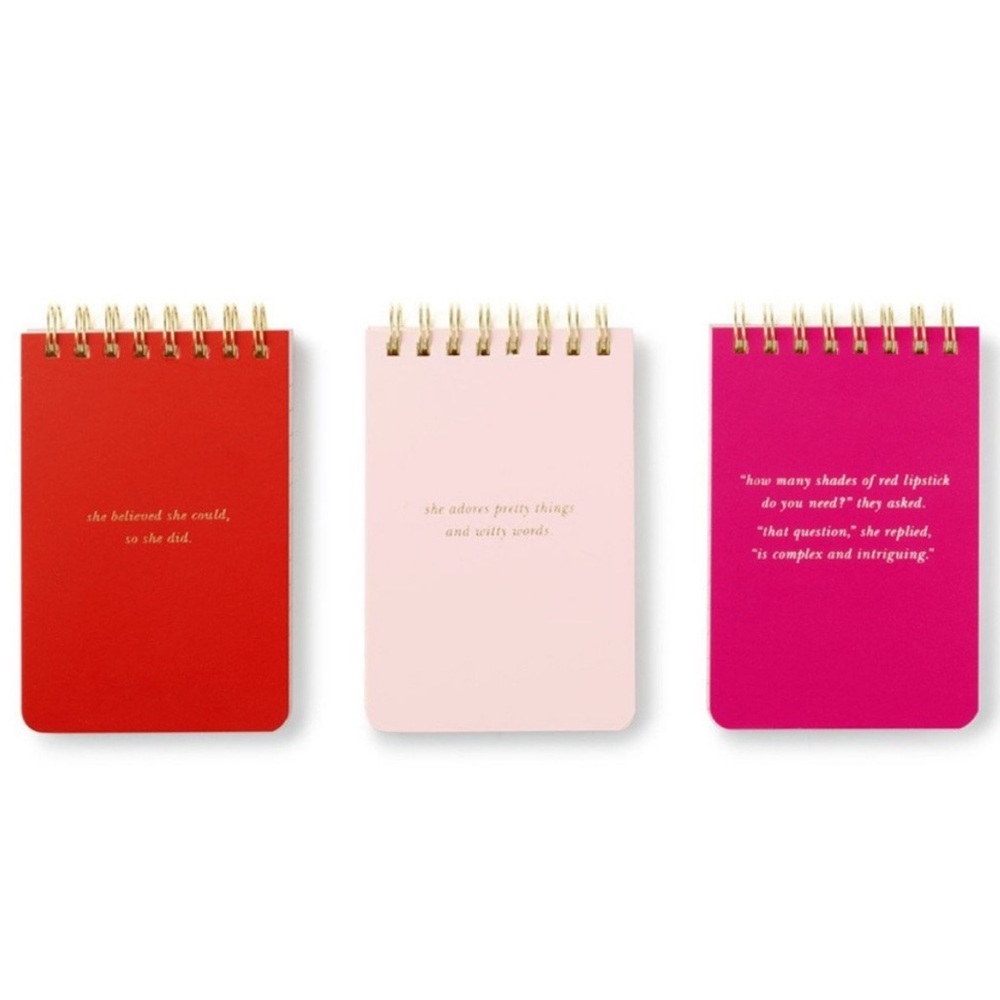🆕 Kate Spade She Spiral Notepad Set